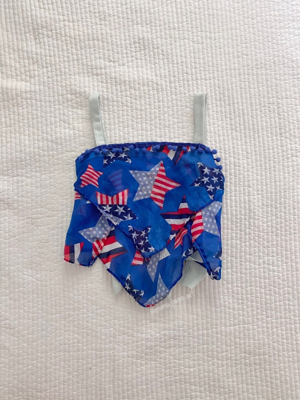 blue Americana USA Fourth of July tank top